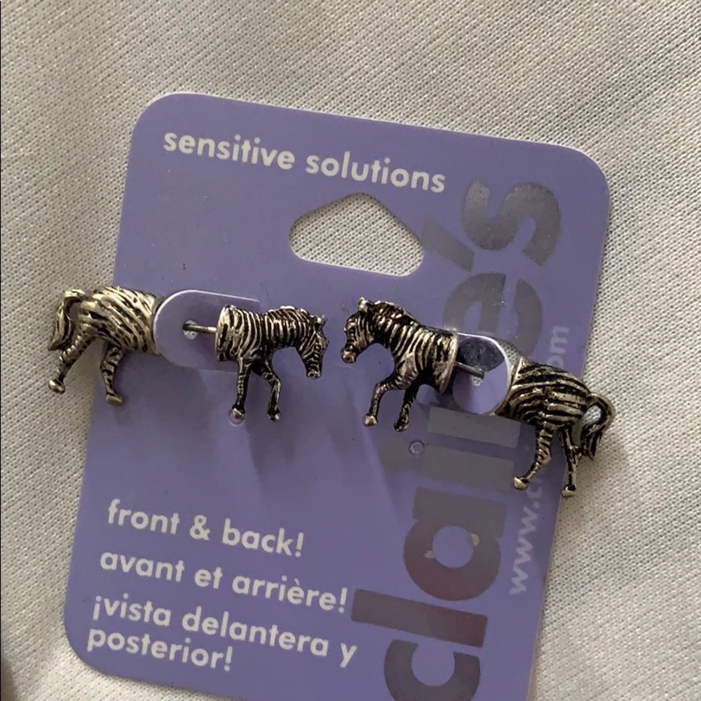 Zebra earrings